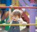 Baby playing in playground