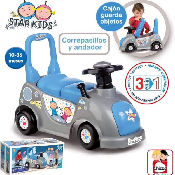 Chicos - Carrinho Starkids para bebês partir de 10 meses