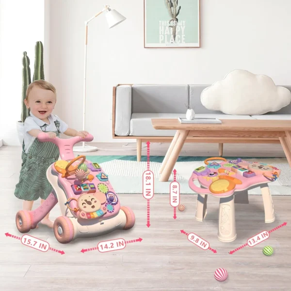 QDRAGON Andador para bebés, andarilho para bebé, , 2 em 1 caminhador para bebé