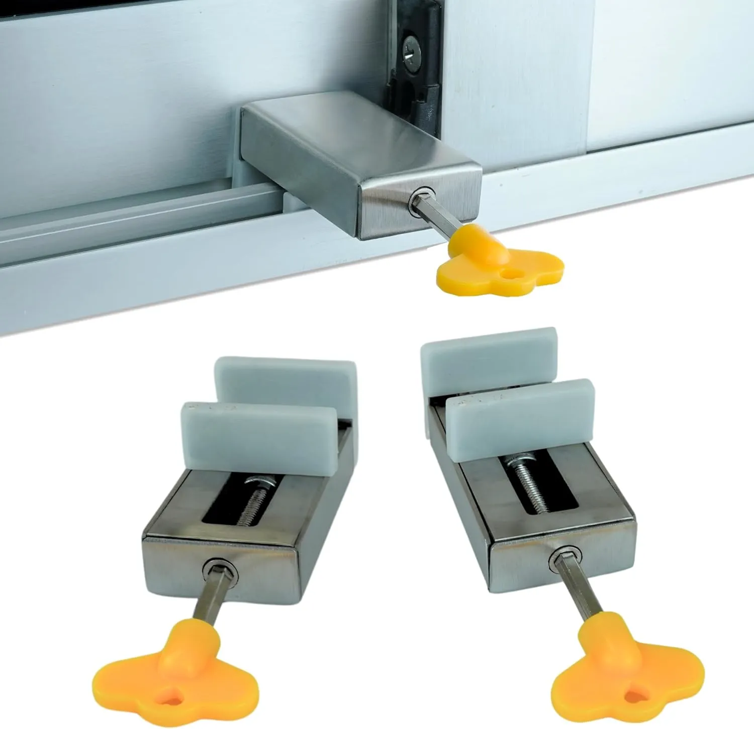 Fechadura para janela de alumínio deslizante %Produtos para bebés%