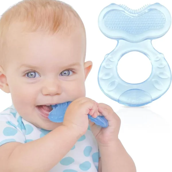 Nuby Teethe-eez suave de silicone | mordedor de silicone com cerdas pequenas