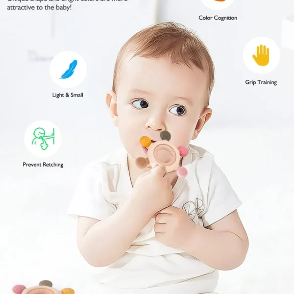Mordedor bebé, brinquedo de dentição de bebé mordedor de silicone