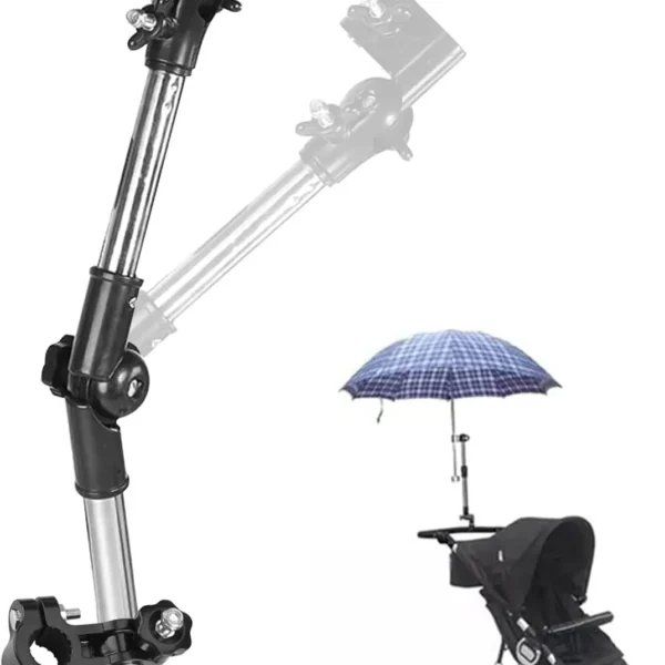 Agatige Suporte de montagem de guarda-chuva ajustável de 360 °