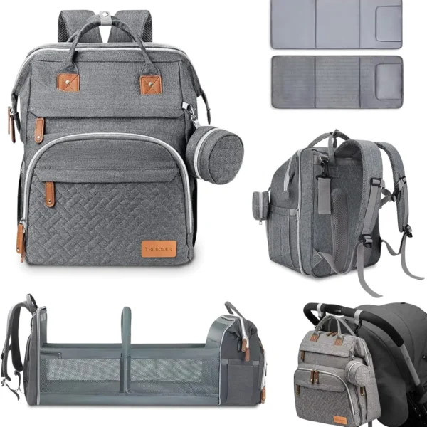 Mochila de carrinho de bebé com trocador portátil